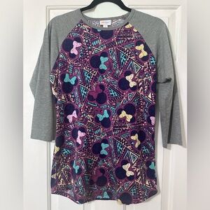 LulaRoe Disney Minnie Mouse Baseball Style‎ Shirt Size Small